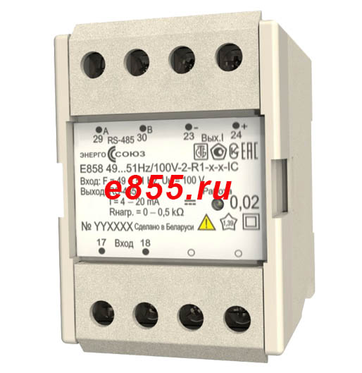 Е858 — преобразователь измерительный частоты переменного тока